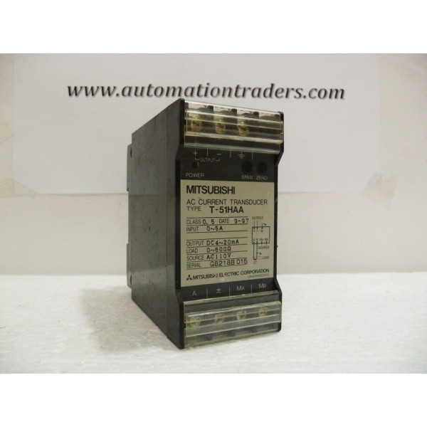 AC Current Transducer, T-51HAA, Mitsubishi Electric 